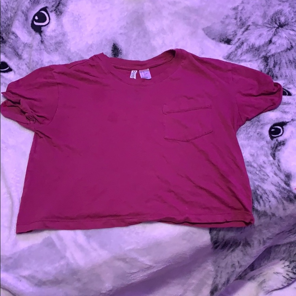 h&m cropped tshirt